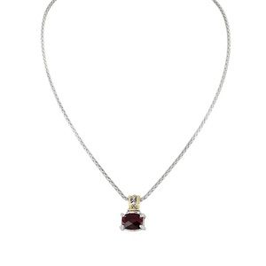 John Medeiros Beijos Cor - Barrel Cut Pendant Necklace